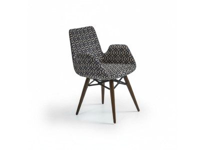 Chaise de salle à manger de luxe moderne avec accoudoirs, chaise de designer.