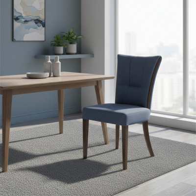 Chaise moderne Mobilier bleu Designer Meubles de luxe Salle à manger Siège rembourré