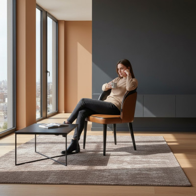 Nouveau designer de meubles Chaise de salle à manger moderne Siège rembourré Chaises de luxe