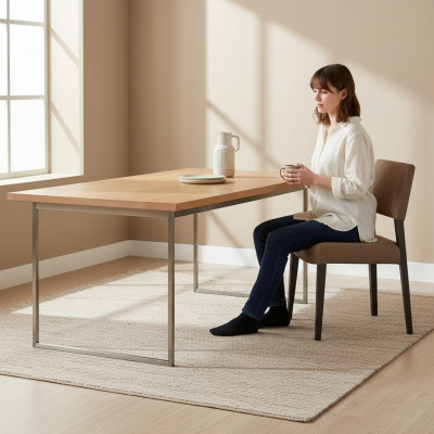 Tissu d'ameublement de chaise de designer Mobilier de luxe Chaises Salle à manger Meubles