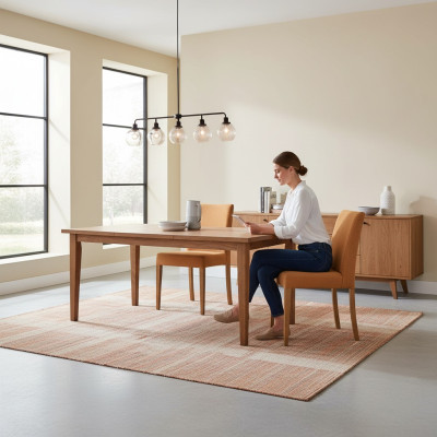 Aménagement de luxe Chaise moderne Marron nouvelle conception de chaise en bois salle à manger