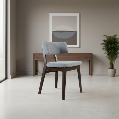 Chaise en bois moderne Chaise grise Salle à manger Conception de meubles design nouveau Mobilier de designer