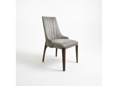 Chaise grise Salle à manger Design Moderne Siège rembourré Mobilier de luxe neuf