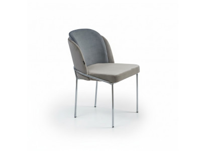 Chaise design Gris de luxe Nouvelles chaises Mobilier Salle à manger Ameublement