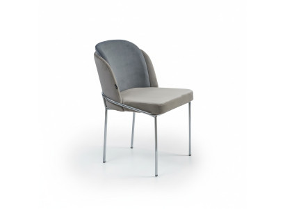 Chaise design Gris de luxe Nouvelles chaises Mobilier Salle à manger Ameublement