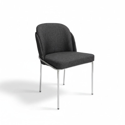 Chaise de luxe noire Mobilier de salle à manger Chaises de designer neuves Aménagements