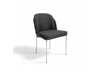 Chaise de luxe noire Mobilier de salle à manger Chaises de designer neuves Aménagements