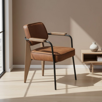 Chaise de salle à manger Chaise de luxe avec accoudoirs Concepteur nouvel Ameublement fauteuil