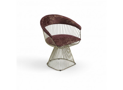 Chaise avec accoudoirs designer Mobilier moderne Fauteuil de luxe Fauteuil rembourré