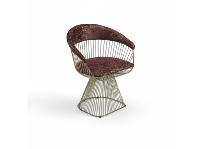 Chaise avec accoudoirs designer Mobilier moderne Fauteuil de luxe Fauteuil rembourré