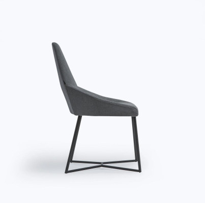 Chaise de designer meubles Chaise rembourrée moderne grise Chaise de salle à manger nouvelle mobilier