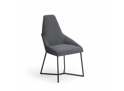 Chaise de designer meubles Chaise rembourrée moderne grise Chaise de salle à manger nouvelle mobilier