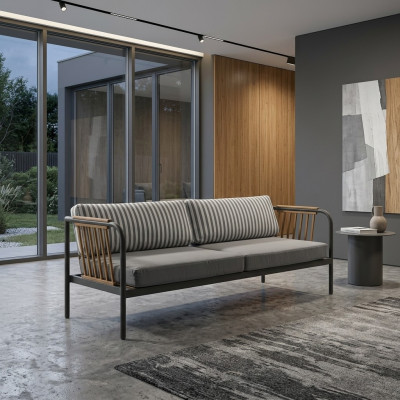 Conception de canapé de luxe Trois places Moderne Canapé Mobilier Tapisserie Meubles rembourrés