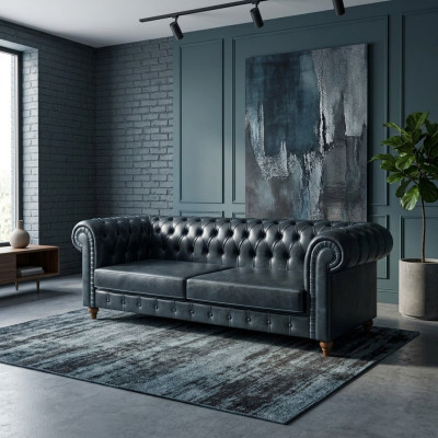 Canapé Chesterfield moderne moderne Trois places Canapé de luxe Canapés rembourrés de designer