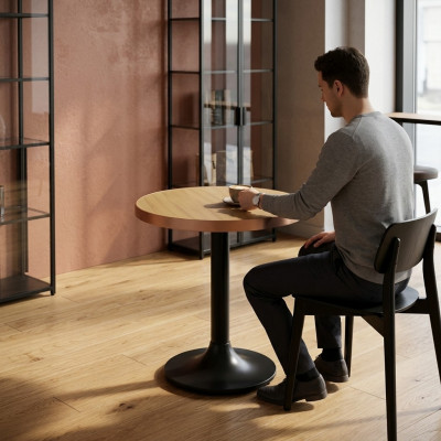 Table de salle à manger Ronde Salle à manger Meubles de luxe Design en bois moderne Tables