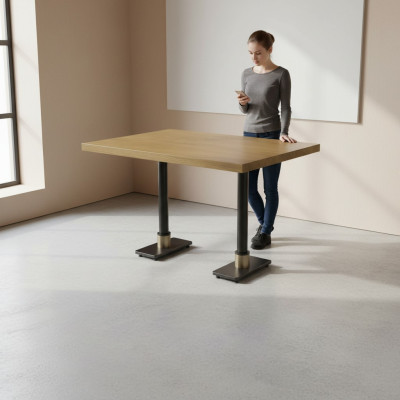 Table à manger Braun Ameublement de salle à manger Design de table moderne Mobilier