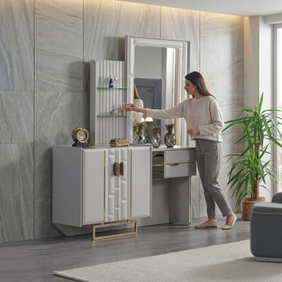 Coiffeuse avec miroir Chambre nouvelle Conception de mobilier de luxe Ameublement