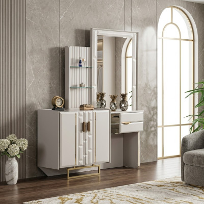Coiffeuse avec miroir Chambre nouvelle Conception de mobilier de luxe Ameublement