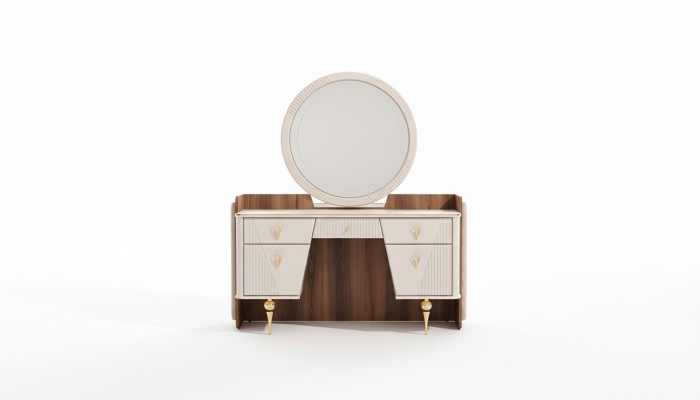 Coiffeuse de luxe avec miroir mobilier de chambre design moderne