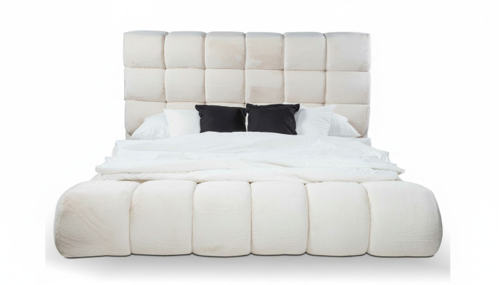 Lit Lits doubles Lit moderne Cadre de lit Design de luxe Cadre de lit Bois neuf