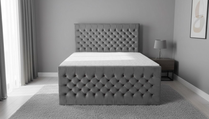 Chambre de luxe Lit Rembourrage Conception Lits doubles de luxe 160x200cm de l'hôtel