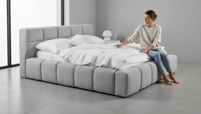 Chambre: Lit de Luxe Mobilier Style Design Moderne Lit Double Lits