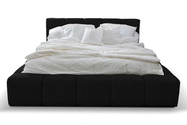 Lit classique design rembourré de luxe Lits doubles d'hôtel Chambre de sommeil Textile neuf