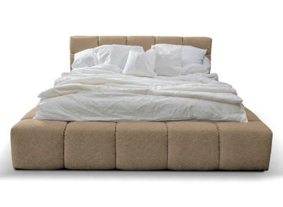 Conception de chambre Lits doubles en velours de luxe en textile de velours 180x200 cm Lit double