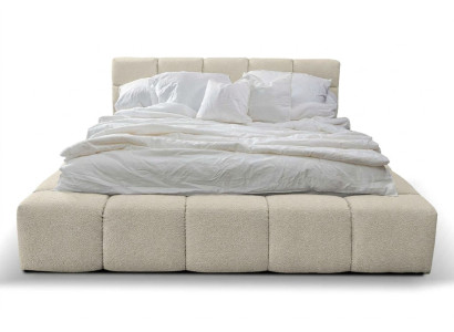 Lit Chambre de luxe Cadre de lit Design rembourrage Lits d'hôtel doubles de luxe Blanc