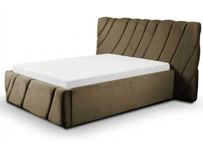 Conception de lit de chambre de luxe Mobilier de lit d'hôtel double Rembourrage Ameublement