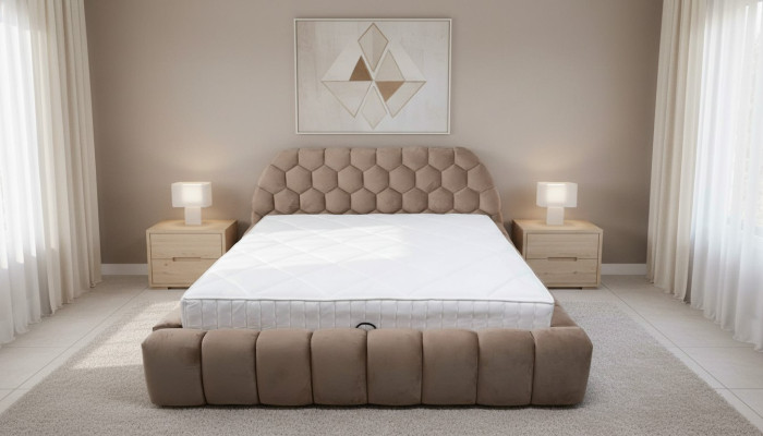 Designer Bed Chambre Lits Textile Hôtel Luxe Rembourrage Luxe