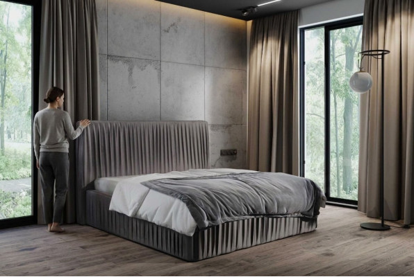 Chambre de luxe Lits doubles Mariage Literie Cadre de lit Hôtel Mobilier