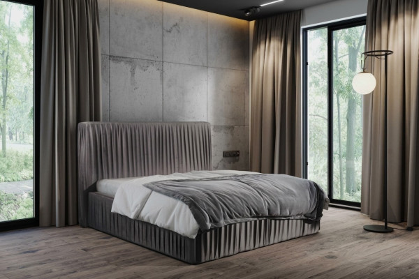 Chambre de luxe Lits doubles Mariage Literie Cadre de lit Hôtel Mobilier