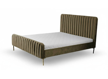 Conception moderne de rembourrage de lit Lit double de luxe Lit d'hôtel Design de lits en bois Meubles de lit