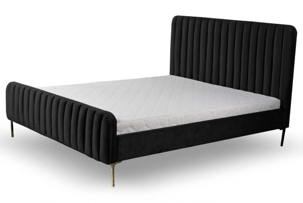 Lit Rembourrage Design Luxe Lits Doubles de Hôtel Chambre de Sommeil 180x200cm nouveau