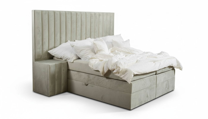 Table de chevet de luxe Chambres à coucher Lits Lit 3pcs Ensemble complet Design Ameublement