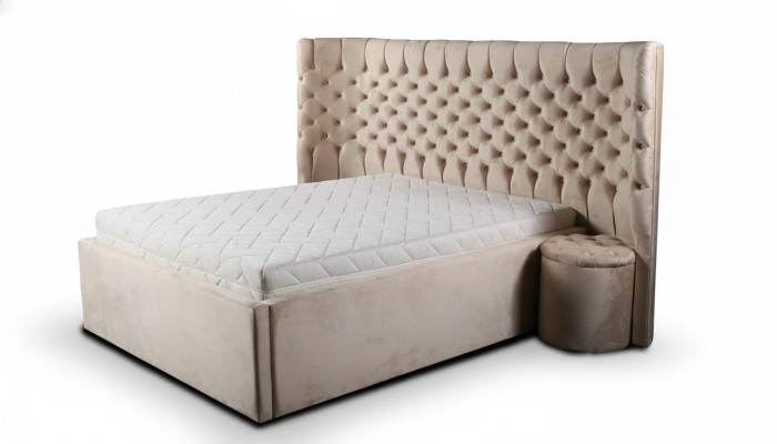 Lit Table de chevet Set de chambre 3 pièces de luxe Mobilier complet neuf