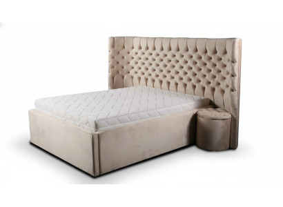 Lit Table de chevet Set de chambre 3 pièces de luxe Mobilier complet neuf