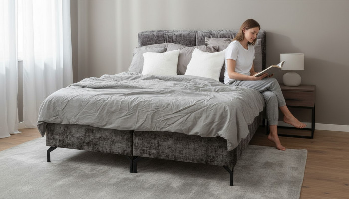 Mobilier de lit de luxe 180x200cm Lit double Mobilier de luxe pour hôtel Lits