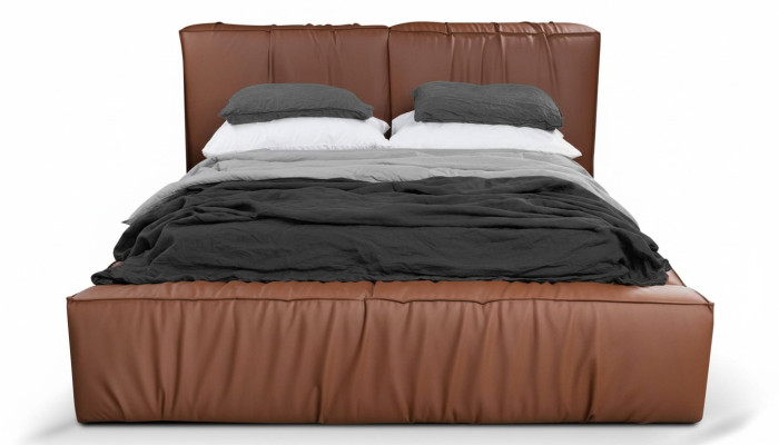 Lits Hôtel Imitation cuir 180x200cm Mobilier de luxe Lit rembourré Design Lit