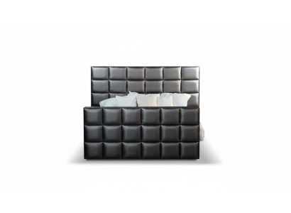 Chambre Lits Lits en imitation cuir lit de luxe sommier tapissier 180 x 200 cm
