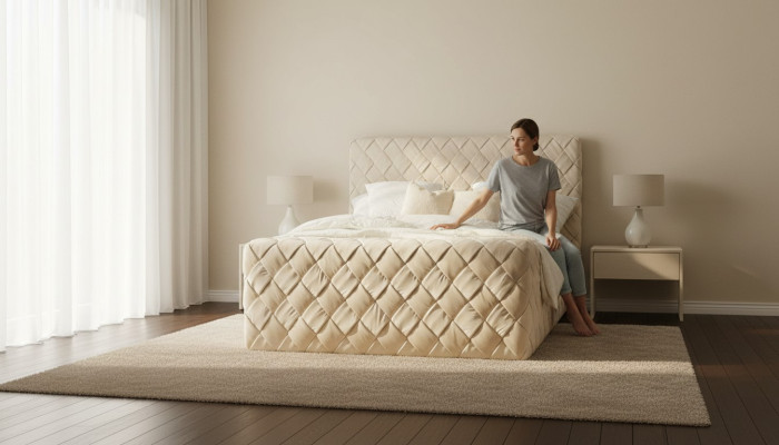 Lits de luxe Cadre de lit moderne 180x200 cm Mobilier de chambre à coucher Design Tête de lit
