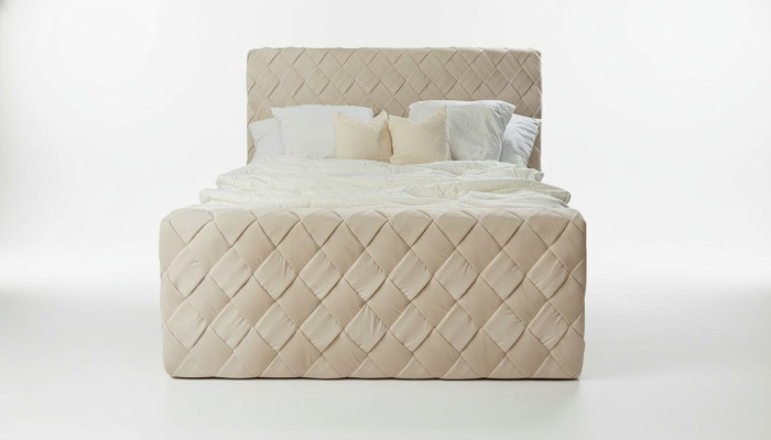 Lits de luxe Cadre de lit moderne 180x200 cm Mobilier de chambre à coucher Design Tête de lit