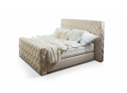 Meubles de chambre de luxe Lits Cadre de lit moderne 160x200 cm Tête de lit design