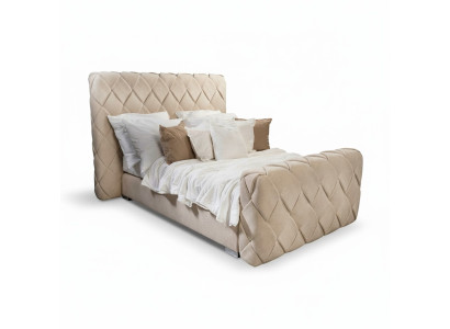 Meubles de chambre de luxe Lits Cadre de lit moderne 140x200 cm Tête de lit design