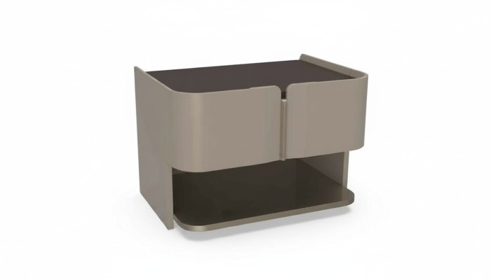 Table de chevet design gris Console Tables d'appoint Chambre à coucher Bois de luxe