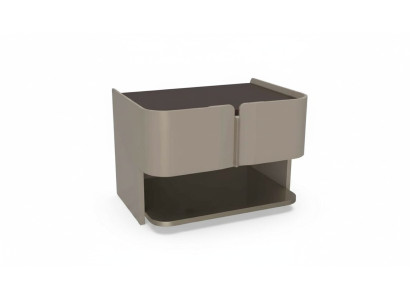 Table de chevet design gris Console Tables d'appoint Chambre à coucher Bois de luxe