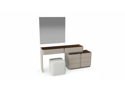 Coiffeuse miroir chic blanc tabouret ensemble complet chambre à coucher neuf 3 pièces