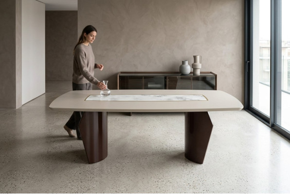 Salle à manger Table à manger Moderne luxueux Salle à manger Design Meubles en bois