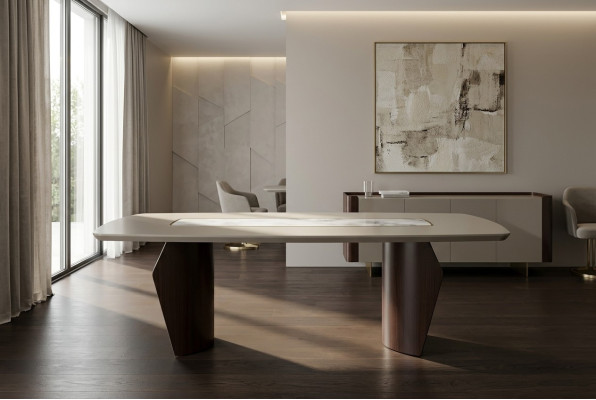 Salle à manger Table à manger Moderne luxueux Salle à manger Design Meubles en bois